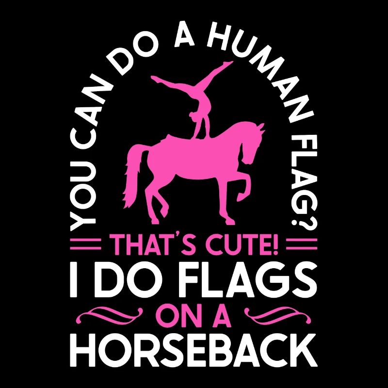 Voûter je fais des drapeaux à cheval