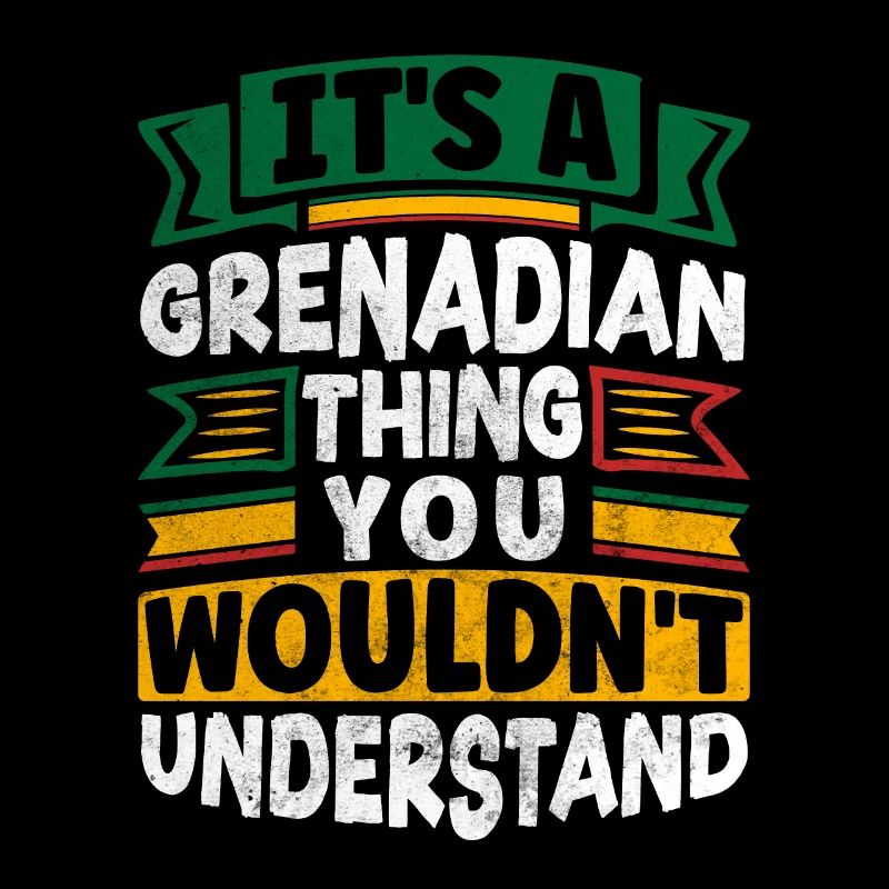 Grenade Grenadien Drapeau Grenadien C’est un Grenadien