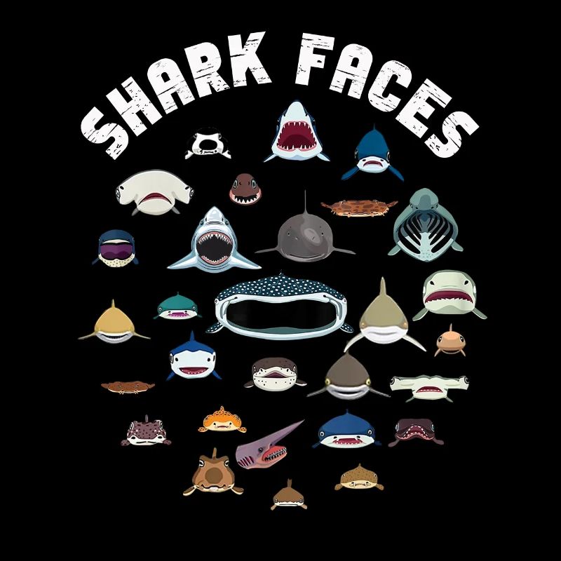Types de visages de requins. Identification du visage du requin
