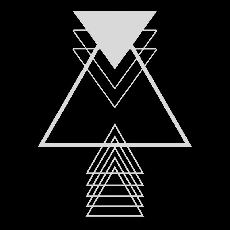 Triangles Gris Moderne Minimaliste Géométrie Supe