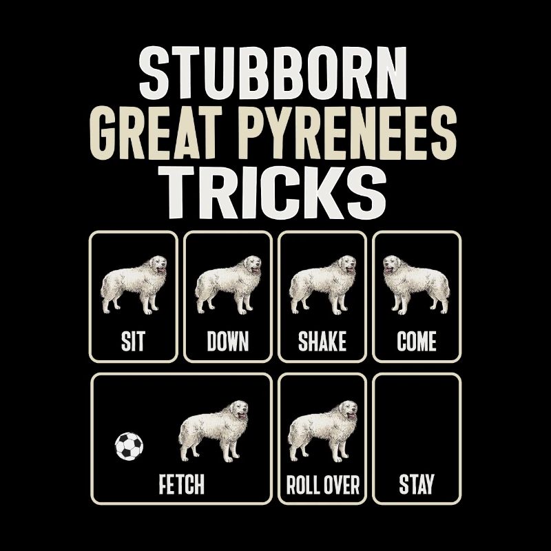 Great Pyrenees Hund Hartnäckig Great Pyrenees Tric