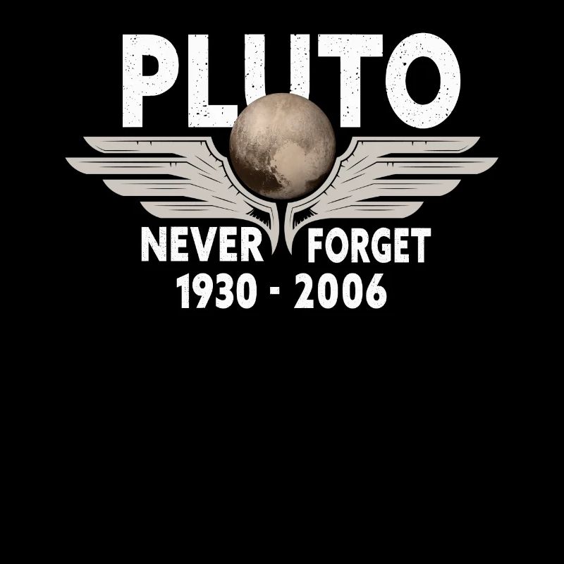 Never Forget Pluto Design Retro Style Funny Space