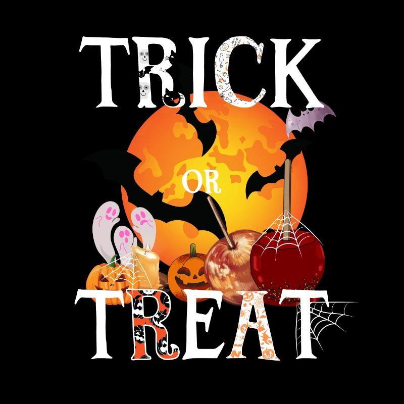 Süßes oder Saures Mondfledermäuse, Zuckeräpfel, Geister