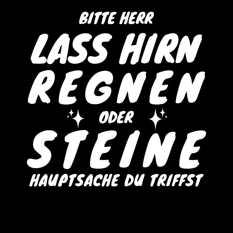 New Bitte Herr lass Hirn regnen oder Steine...