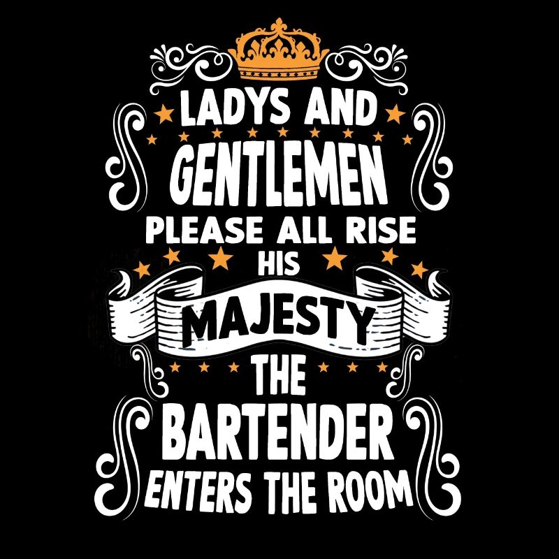 Bartender T witziges Spruch Motiv Bartender