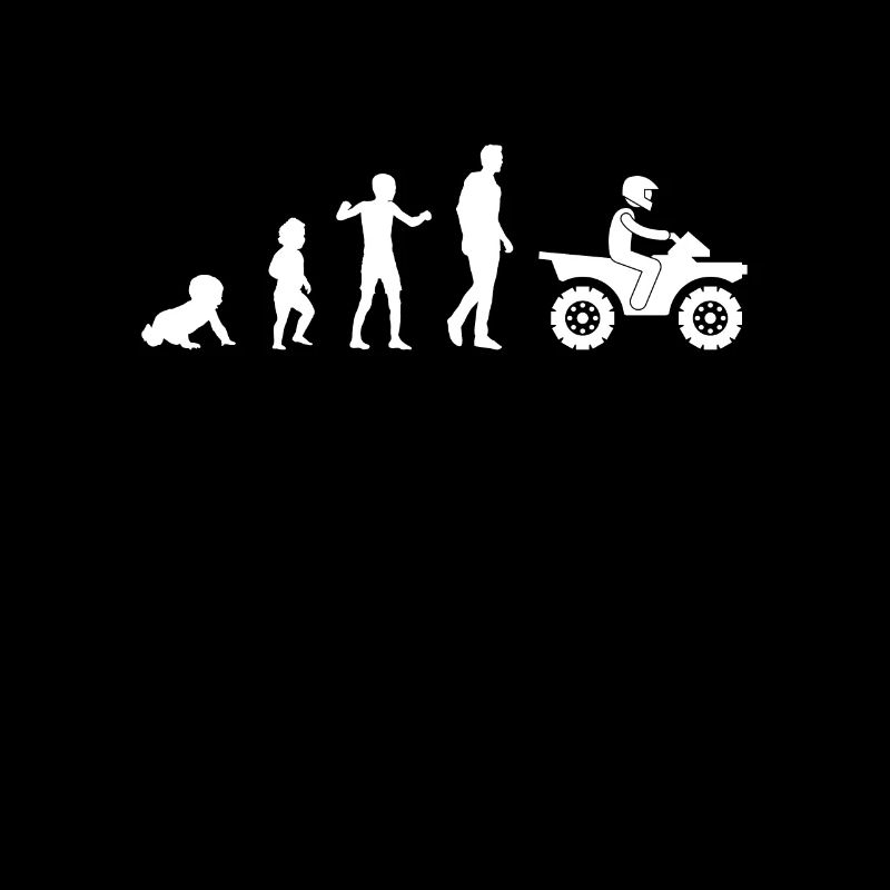 Evolution Baby Quad Mann Humor Geschenkidee lustig