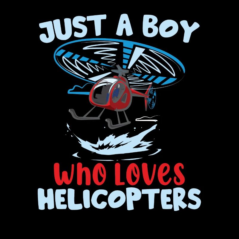 Junge Hubschrauberpilot