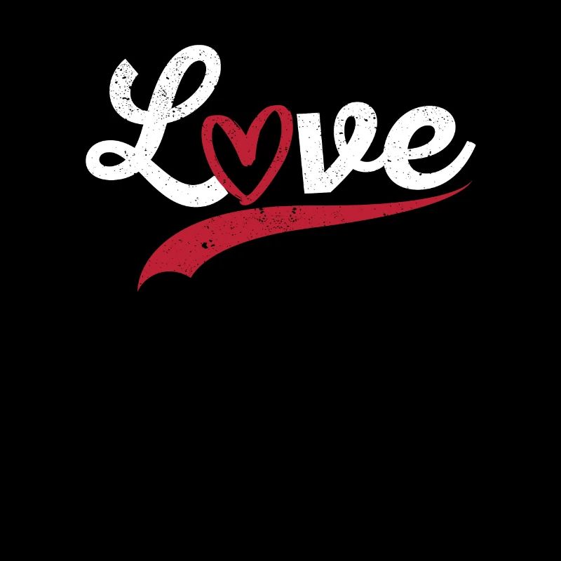 Typographie d’amour Cœurs Amants de la Saint-Valentin