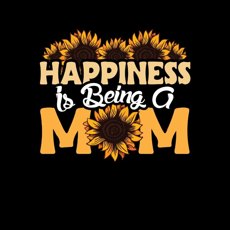 Le bonheur, c’est d’être maman mère fleur de tournesol