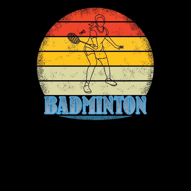 Conception d’idée cadeau de joueur de badminton