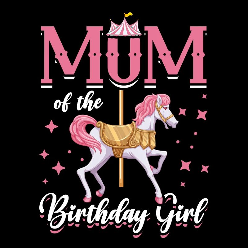 Karussell-geburtstagsfeier-mutter Des