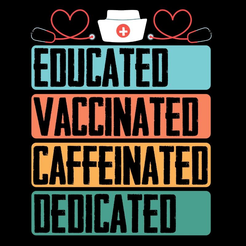 Formed vaccinated caffeinated committed sick