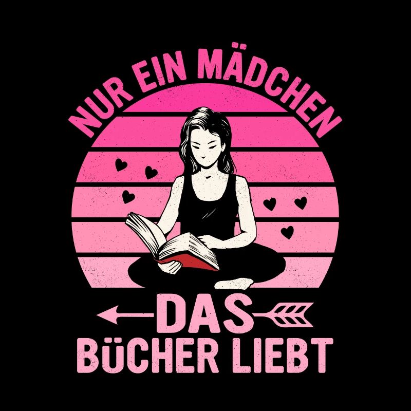 Nur ein Mädchen, das Bücher liebt Buch Lesen