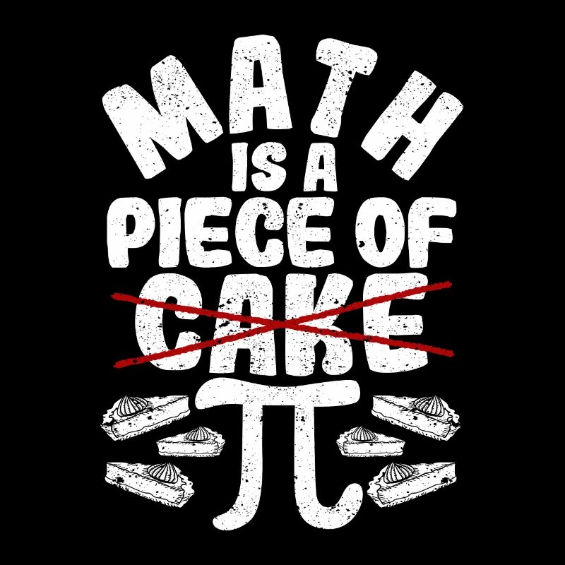 Math est un morceau de gâteau Pi Day drôle 3.14 Math