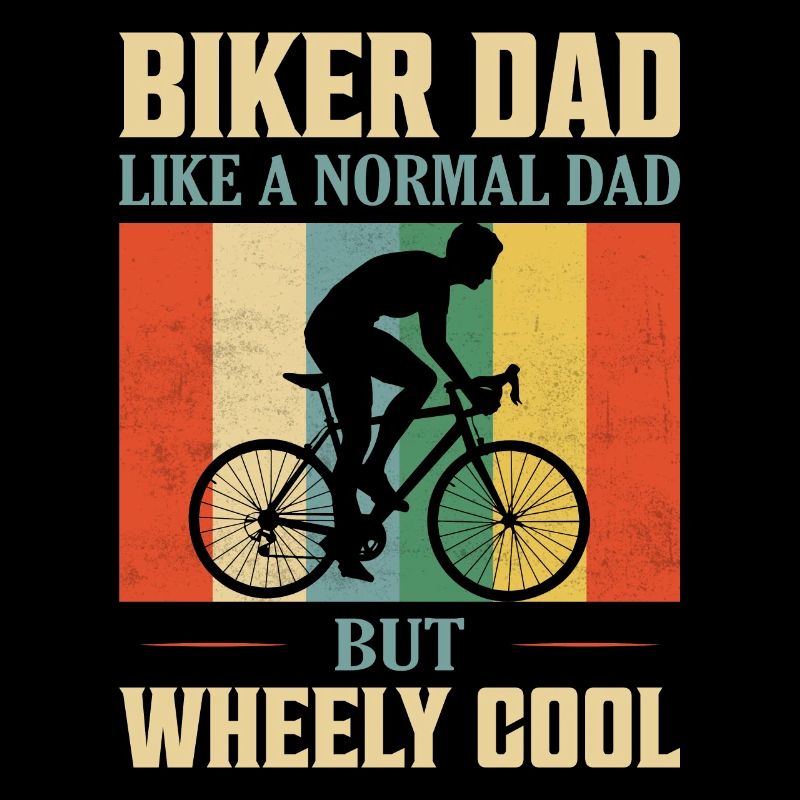 Papa motard comme un père normal mais Wheely Cool Cyclin
