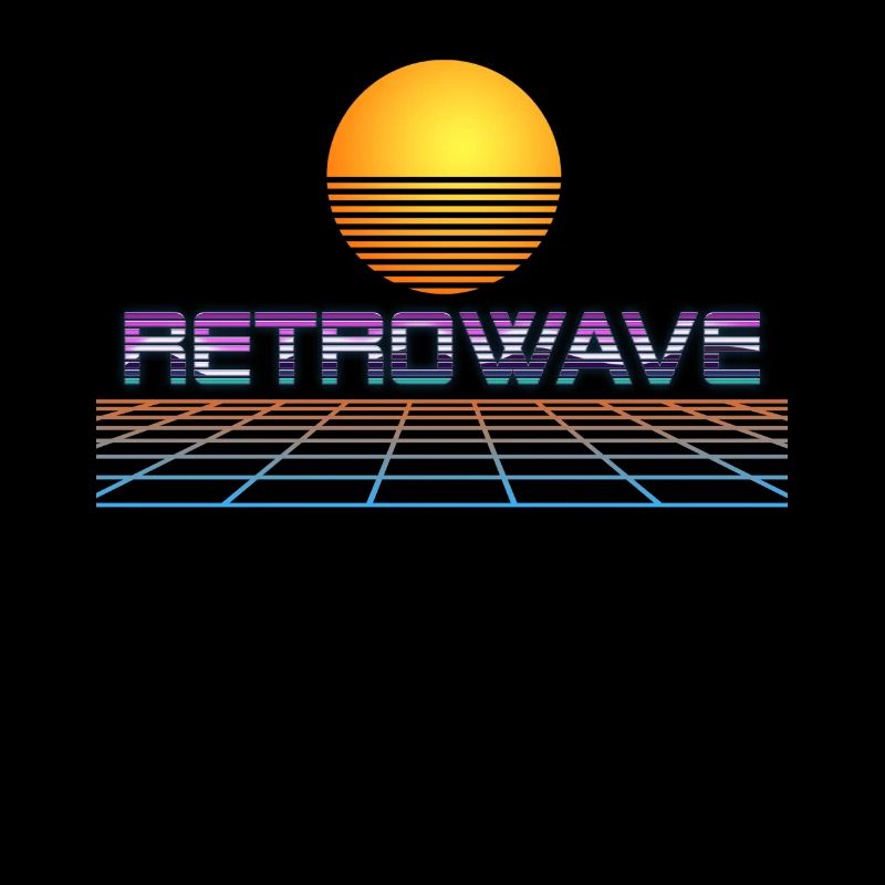 Retrowave Synthwave 80s Design