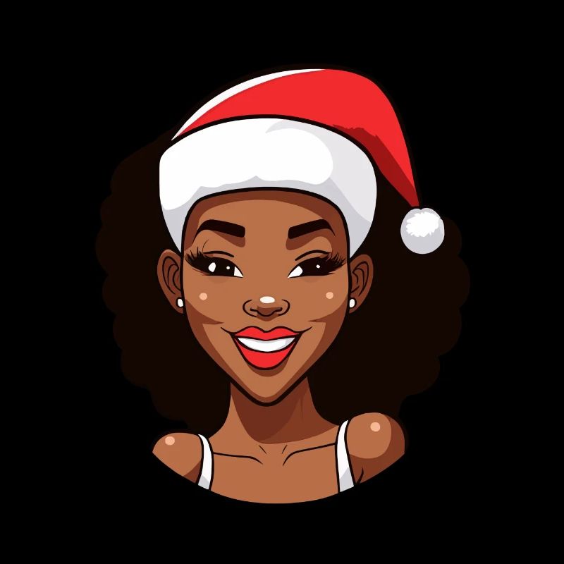 Frau Weihnachtsmann Schwarzer Weihnachtsmann