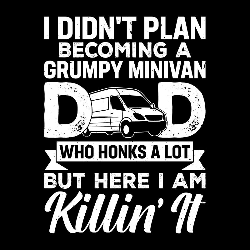 Papa travaille Conduit Minivan Papa Mode de vie Geschen