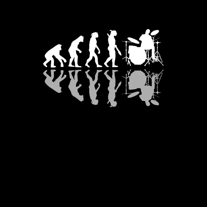 Human Evolution Drummer Drumming Lovers Drums