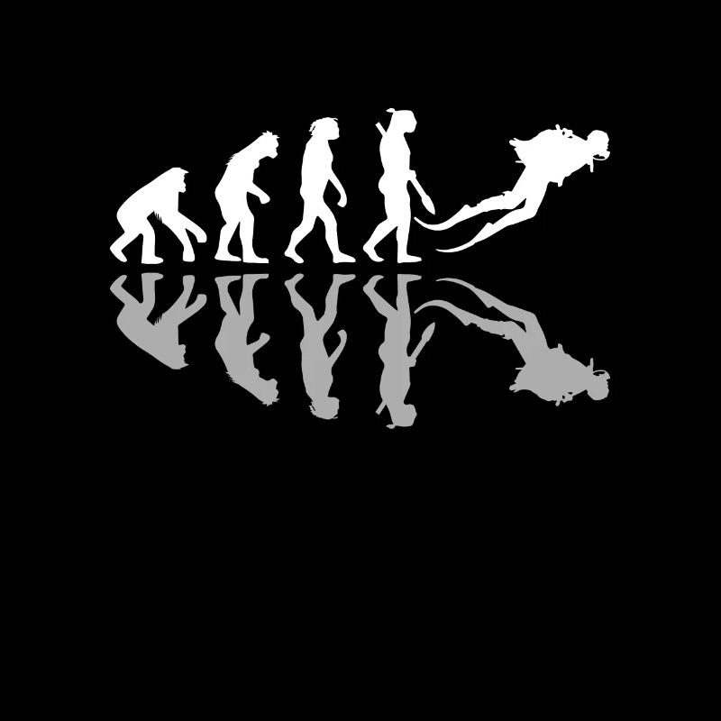 Scuba Diving Human Evolution Diver Ocean Lover