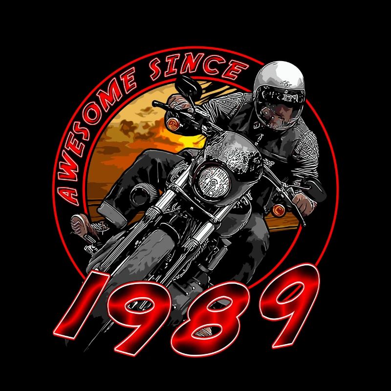 Awesome since 1989, Biker Geburtstag