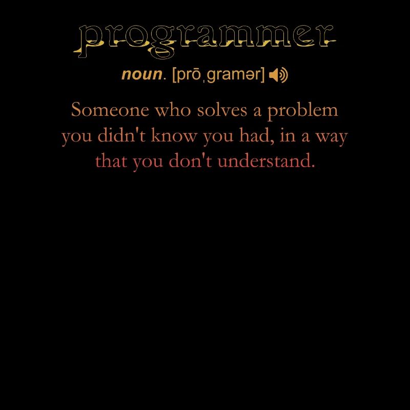 Programmierer Lustige Definition Codierung Humor Vintage