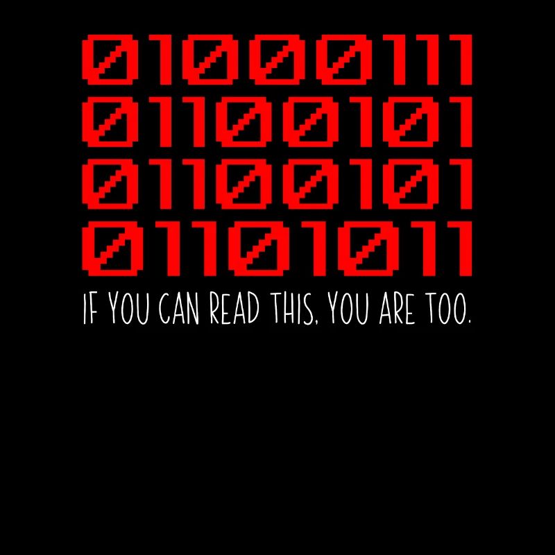 Lustiger Entwickler Binärcode Programmierer Entwickler