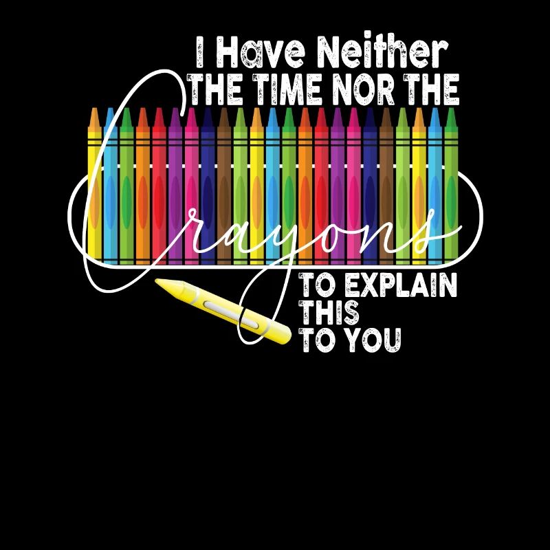 Ich habe nicht die Zeit oder die Buntstifte