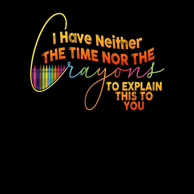 Ich habe nicht die Zeit oder die Buntstifte