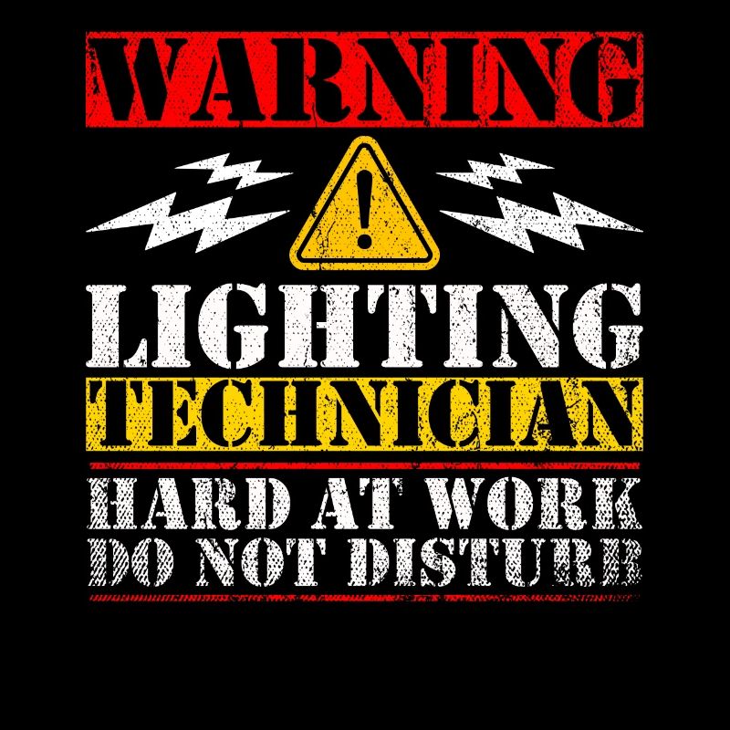 Warning Lightning Technician At Work