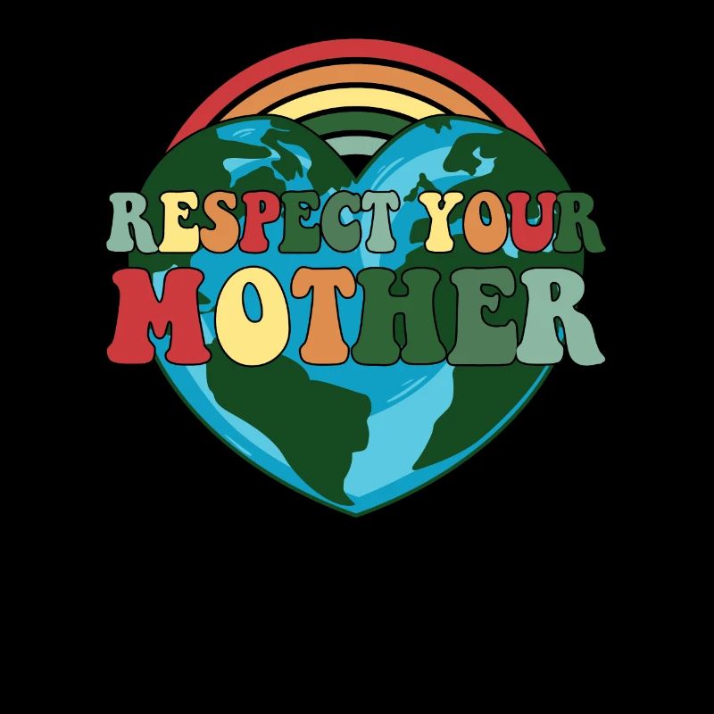 Respektiere deine Mutter Erde Stunde Tag der Erde