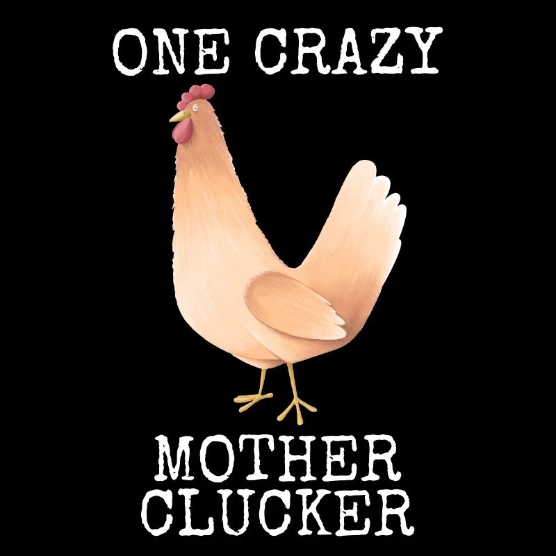 Huhn Eine verrückte Mutter Gacker
