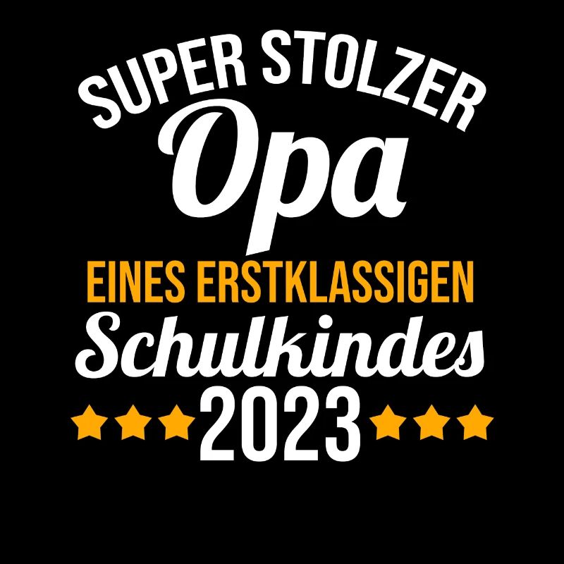 Stolzer Opa eines Schulkind 2023 Einschulung
