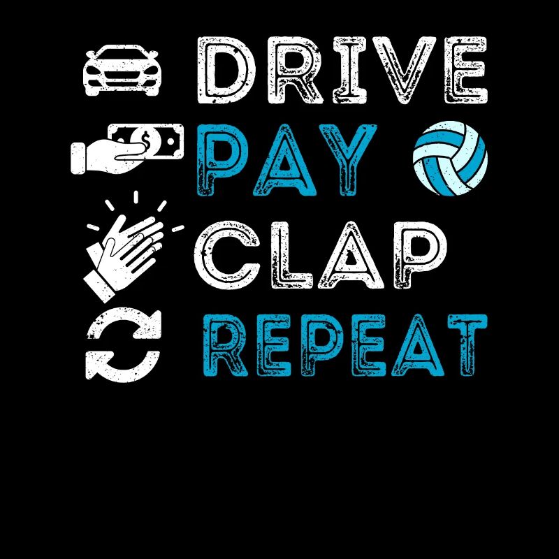 Driving, paying, clapping, repeating, eating, sleeping