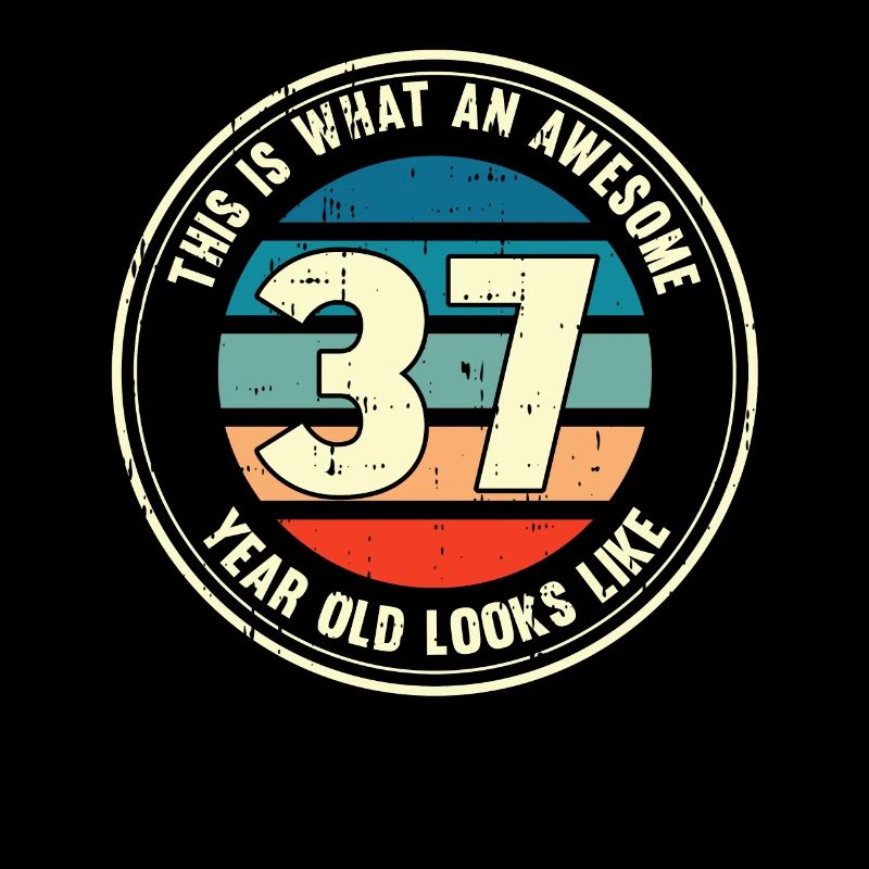 37. Geburtstag so sieht man mit 37 Retro Geschenk