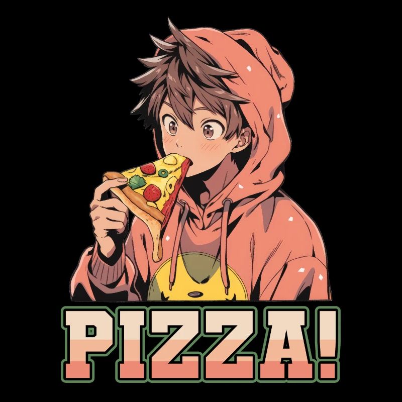 Pizza Lover Junge Mädchen Anime Manga Pizza