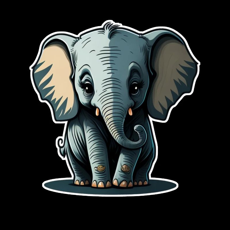 Mignon bébé éléphant éléphant