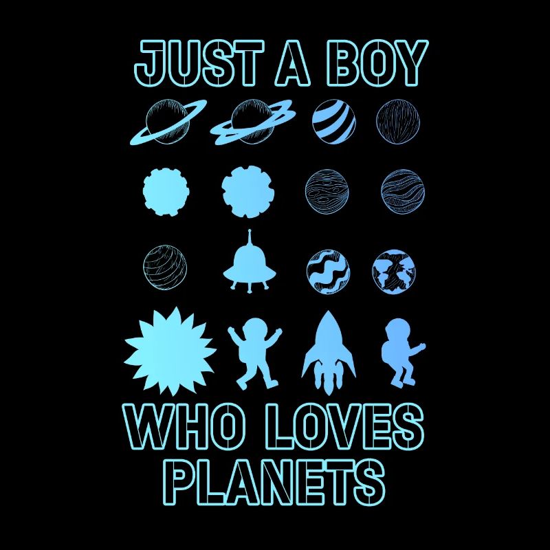Juste un garçon qui aime les planètes du système solaire