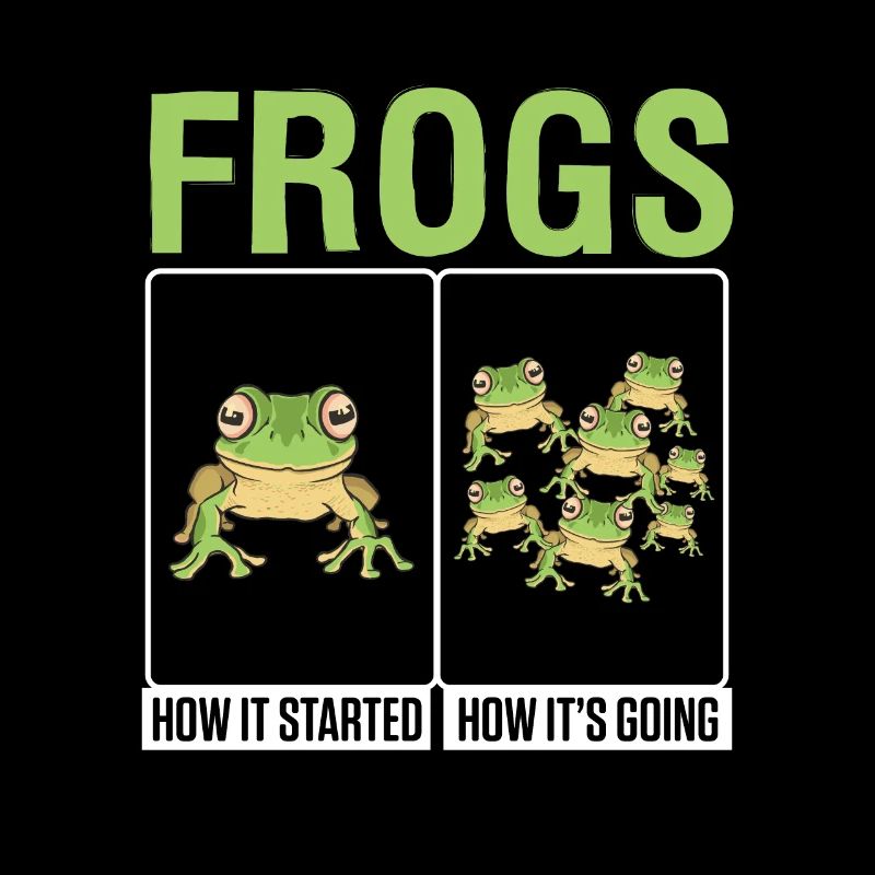 Funny Frogs How It Started How Its Going Amphibian