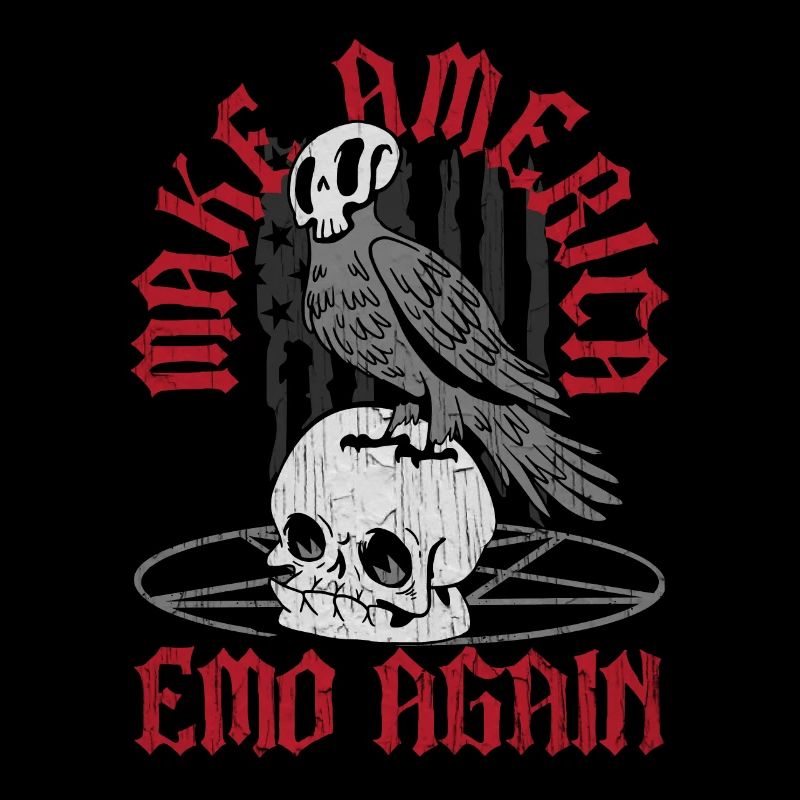 Emoticon Make America Emo Again Emocore Esthétique