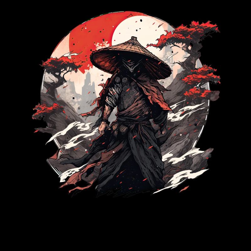 Asie 80s Samouraï Rétro Japonais Samouraï