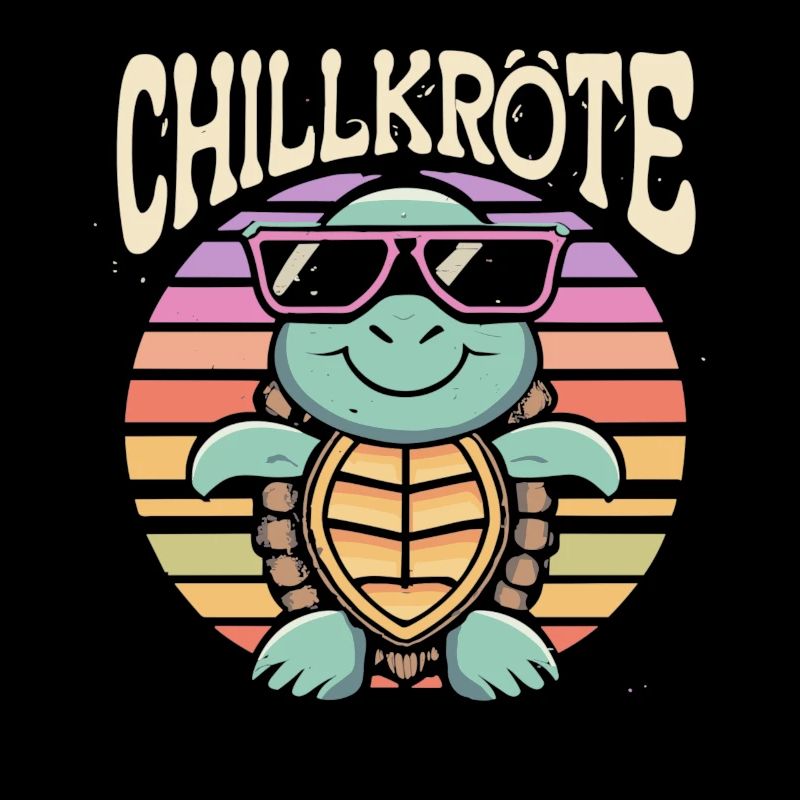 Relaxte Schildkröte Chillkröte