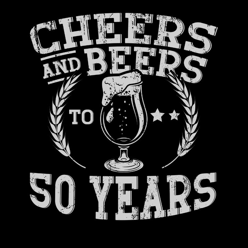 Salutations et bières à cinquante ans de Geburtstag