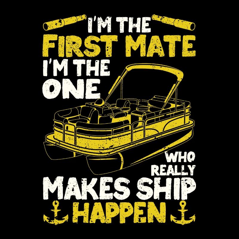 Ich bin der erste Offizier Lustig Bootfahren See