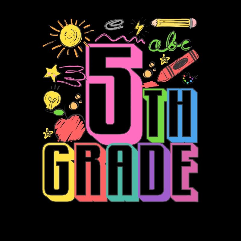 Équipe de typographie de 5e année Élèves de cinquième année à 100 ans