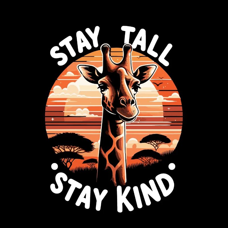 Restez debout Restez gentil - Giraffe Wisdom