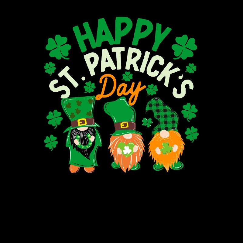 Three Gnomes Irish Shamrock St Patrick's Day Lucky