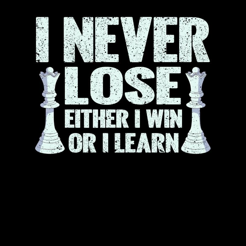 Ich verliere nie, entweder ich gewinne oder ich