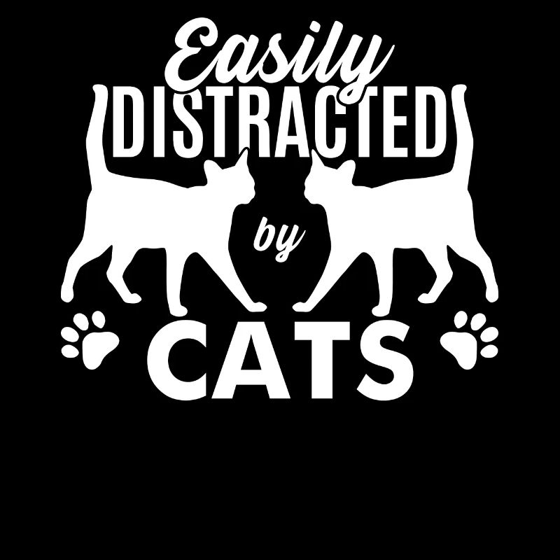 Facilement distrait par les chats