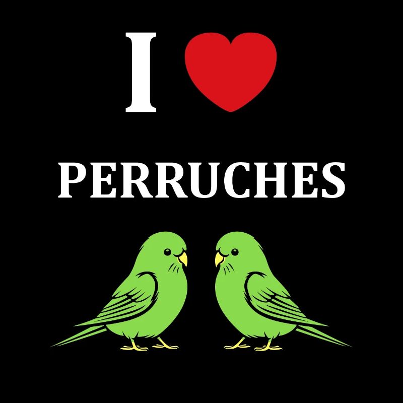 Oiseaux perruches humour petite perruche